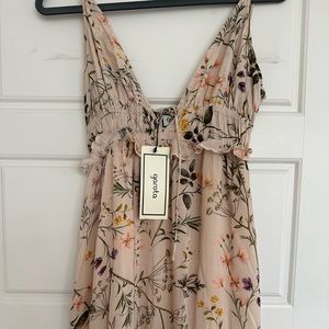 long printed dress
